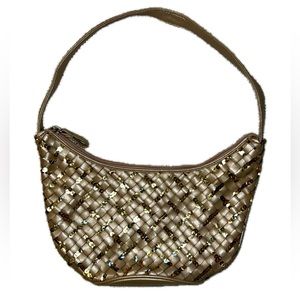 Y2K Gold Sequin Shoulder Bag